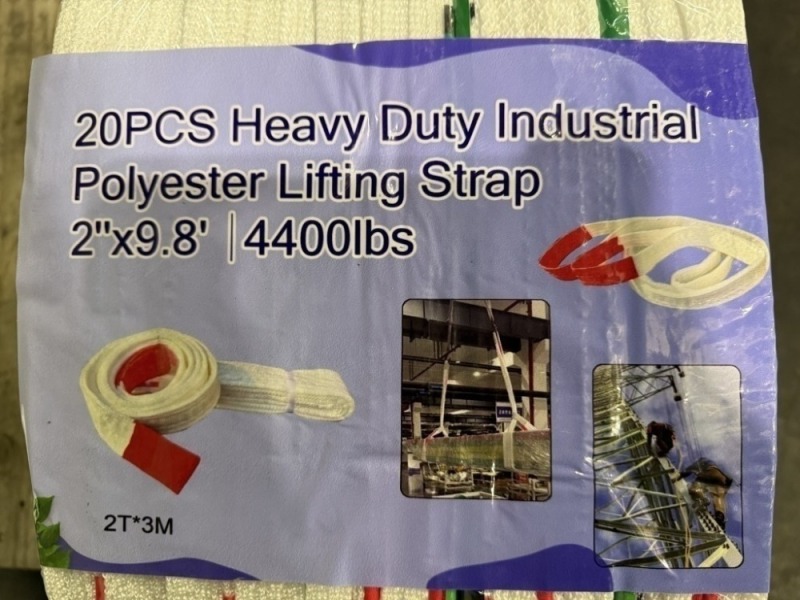 2026 Polyester Lifting Straps, Qty. 40