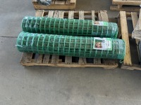 2026 Green Vinyl Coated Lawn Fence, Qty. 2