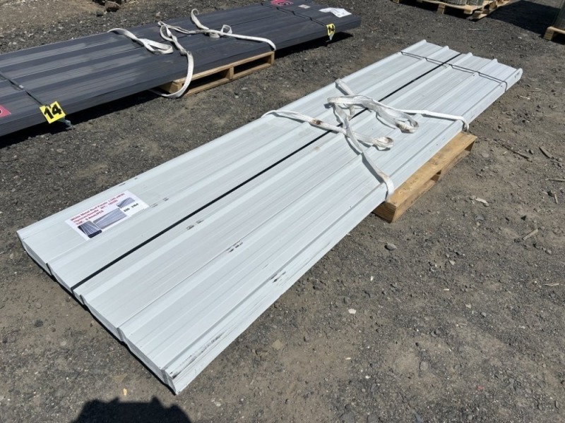 2026 White 12' x 3' Metal Roof Panels Qty. 70