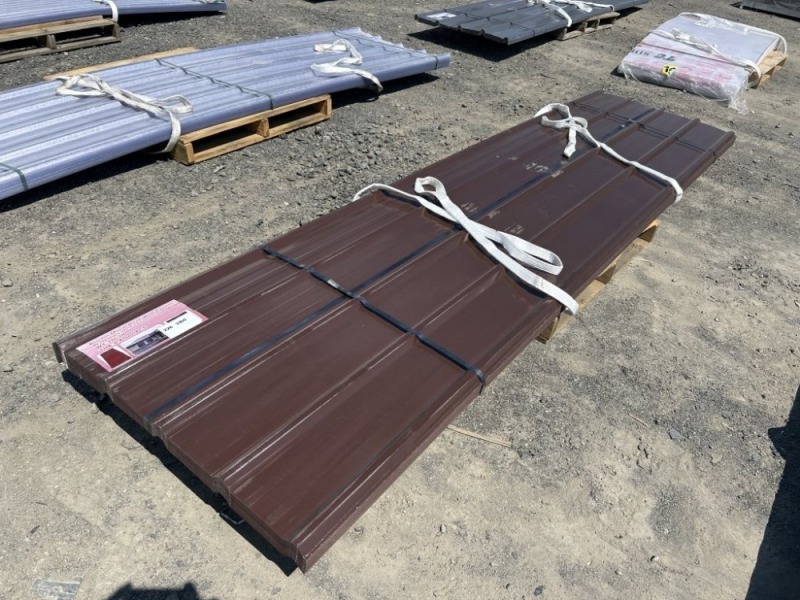 2026 Brown 12' x 3' Metal Roof Panels Qty. 70
