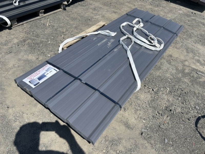 2026 Grey 8' x 3' Metal Roof Panels, Qty. 70