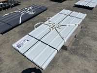 2026 White 8' x 3' Metal Roof Panels, Qty. 70