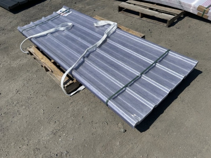 2026 Clear 8' x 3' Poly Roof Panels, Qty. 30