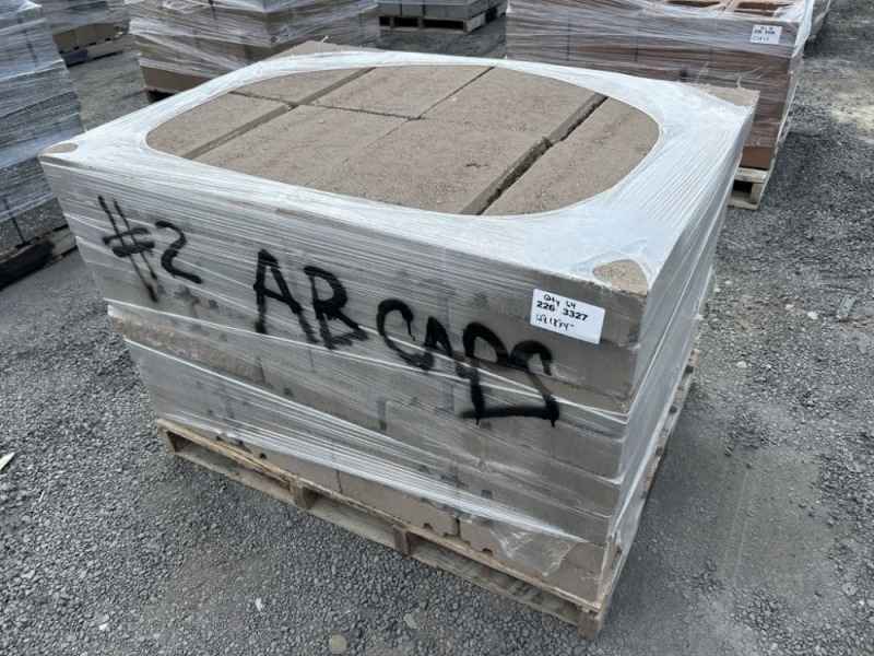 4" Solid AB Concrete Cap Blocks, Qty. 64