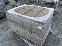 4" Solid AB Concrete Cap Blocks, Qty. 64