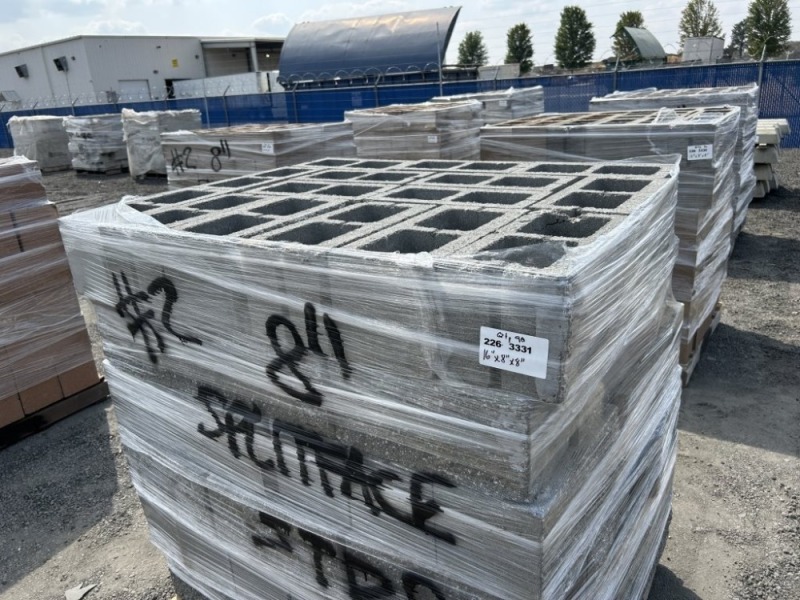 8" Hollow SF Concrete Blocks, Qty. 90