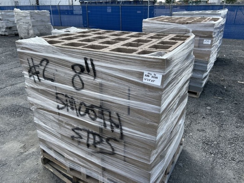 8" Hollow Smooth Concrete Blocks Qty.90