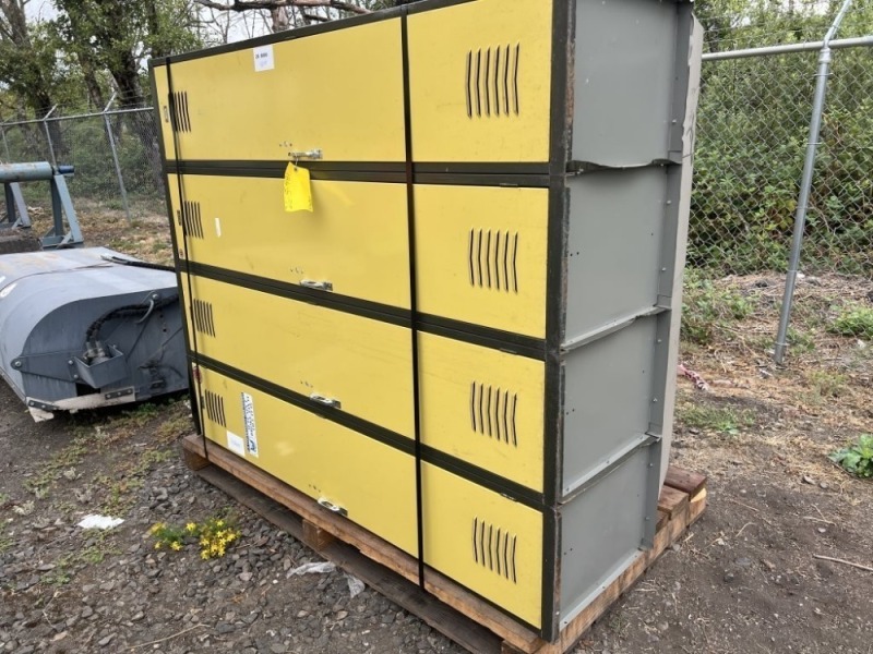 Single Tier Metal Lockers - 4 Wide