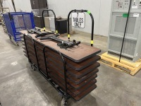 Stackable Tables w/Cart, Qty. 7