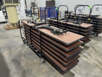 Stackable Tables w/Cart, Qty. 7