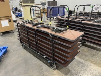 Stackable Tables w/Cart, Qty. 7