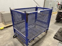 Enclosed Material Cart W/Fork Pockets