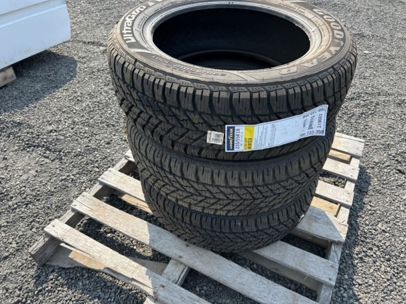 235/55R18 Goodyear Winter Tires, Qty. 3