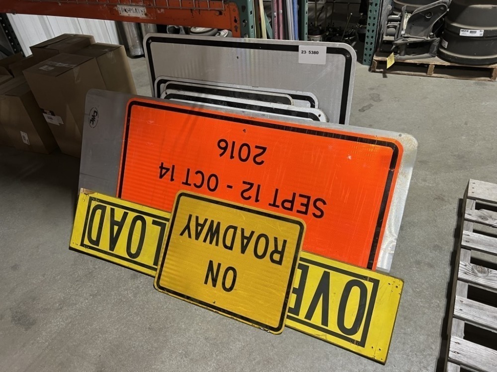 Construction Signs | J. Stout Auction