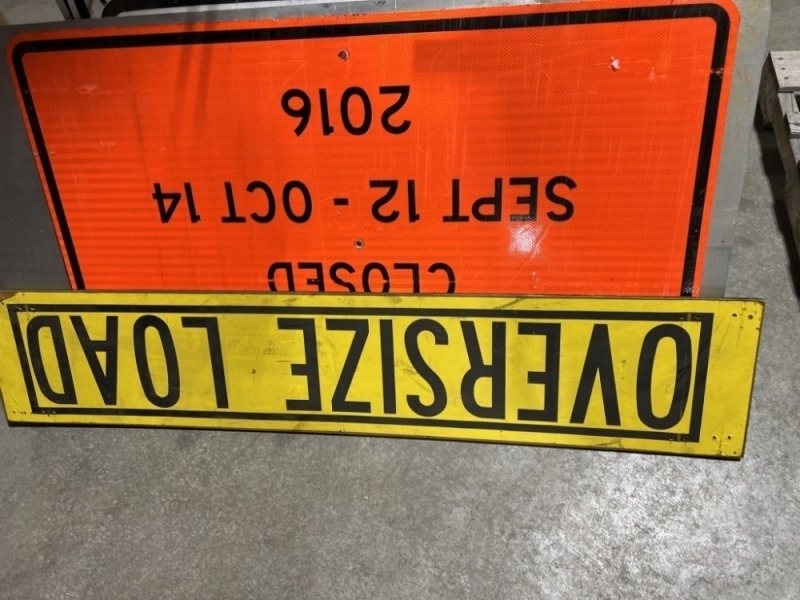 Construction Signs | J. Stout Auction