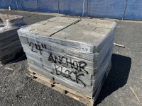 24" Anchor Concrete Blocks, Qty. 80
