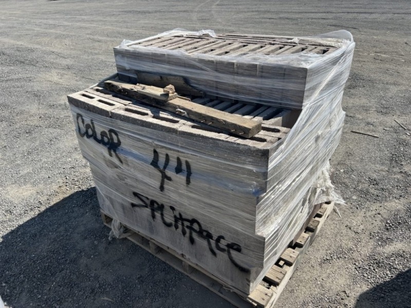4" Split Face Concrete Blocks, Qty. 130