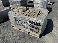 King Gray Grooved Cored Brick, Qty. 536