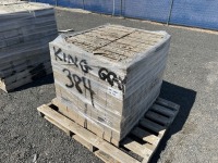 King Gray Grooved Cored Brick, Qty. 384