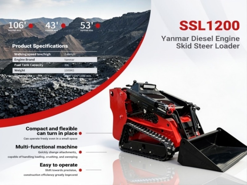2026 SDLanch SSL1200 Mini Compact Track Loader