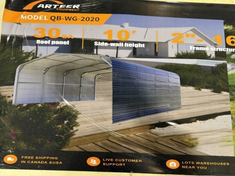 2026 Arteer QB-WG-2020 Steel Carport