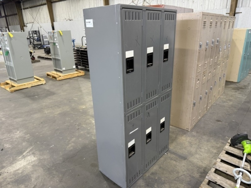 2 Tier 3 Wide Metal Locker