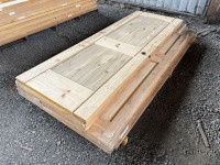 2 Panel Arch Top Knotty Pine Doors