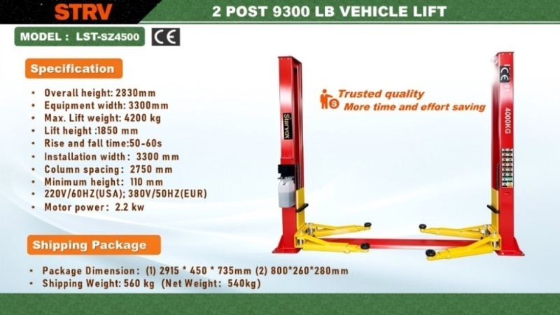 2026 Starvox LST-SZ4500 Two Post Auto Lift