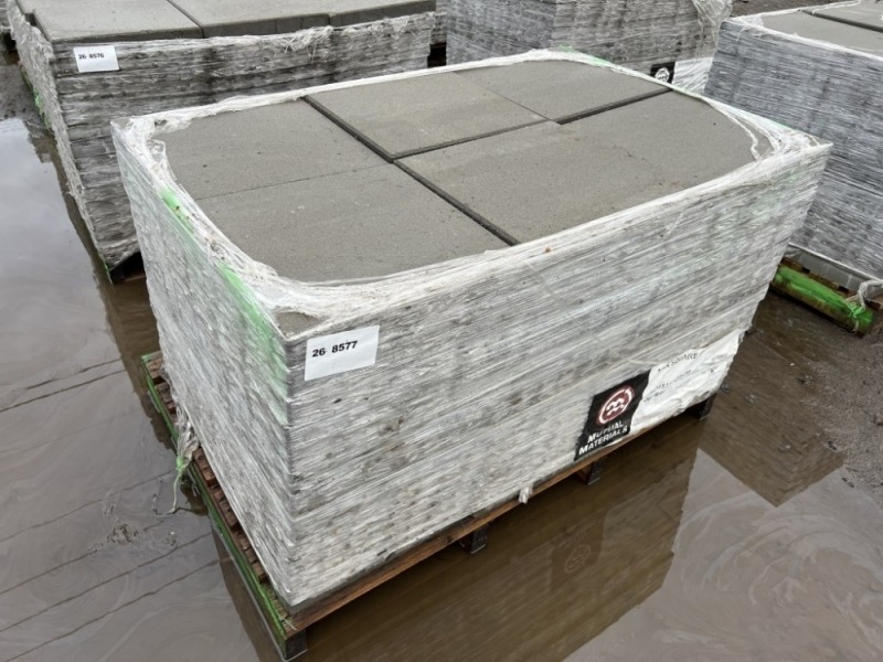 Square Gray Stepping Stones, Qty. 84