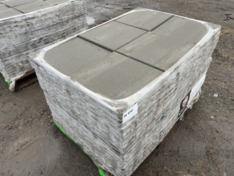 Square Gray Stepping Stones, Qty. 84