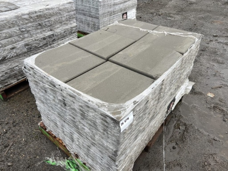 Square Gray Stepping Stones, Qty. 84