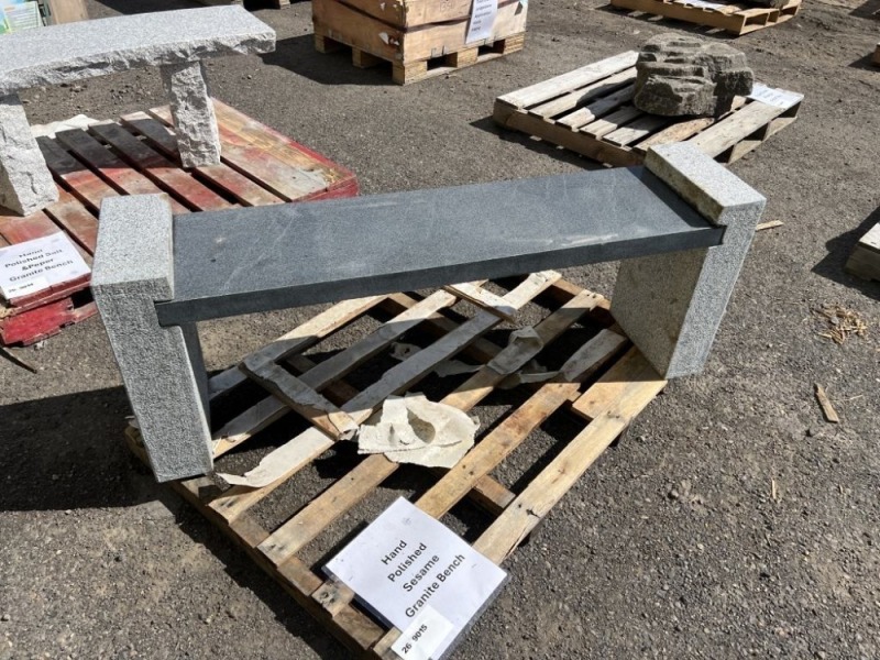 Hand Polished Sesame Granite Bench