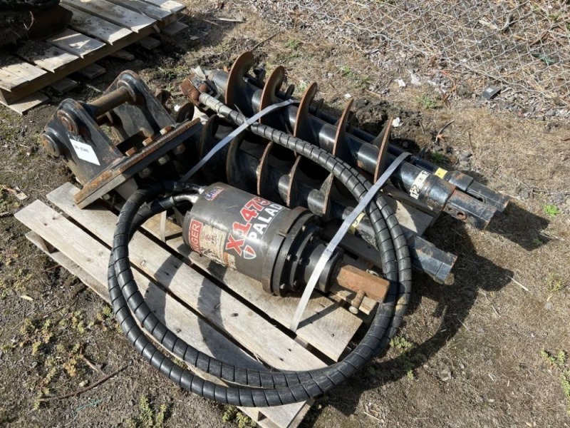 Paladin X1475D Hydraulic Auger W/3 Bits