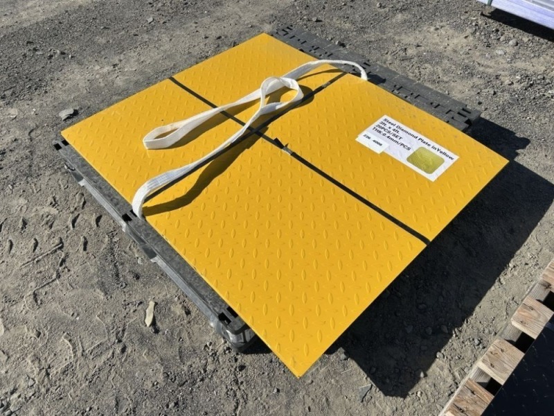 2026 Yellow 3' x 4' Steel Diamond Plate Qty20