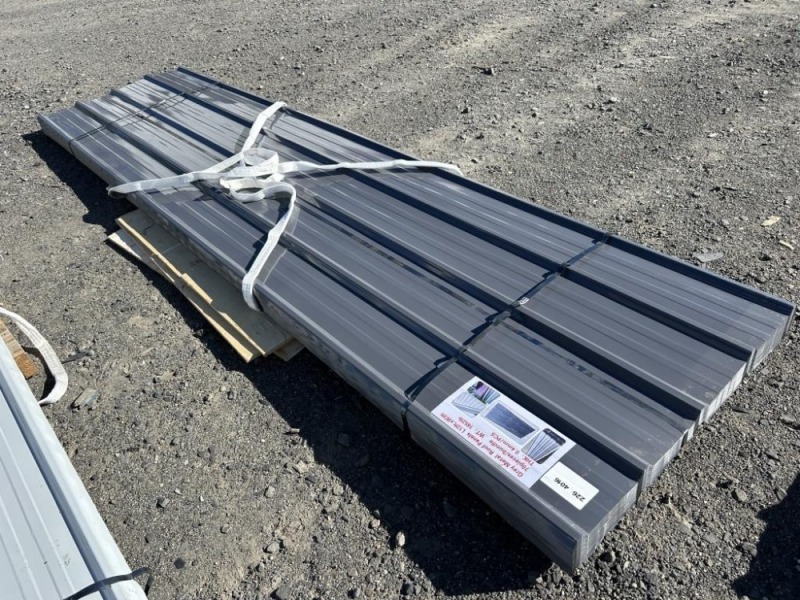 2026 Grey 12' x 3' Metal Roof Panels, Qty. 70