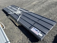 2026 Grey 12' x 3' Metal Roof Panels, Qty. 70