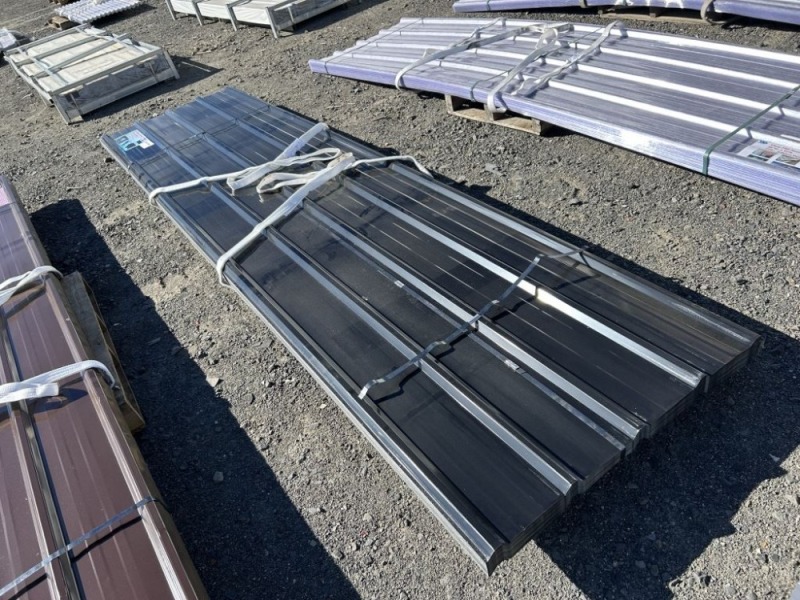 2026 Black 12' x 3' Metal Roof Panels Qty. 70
