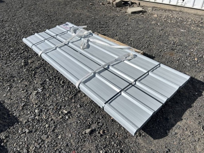 2026 White 8' x 3' Metal Roof Panels, Qty. 70