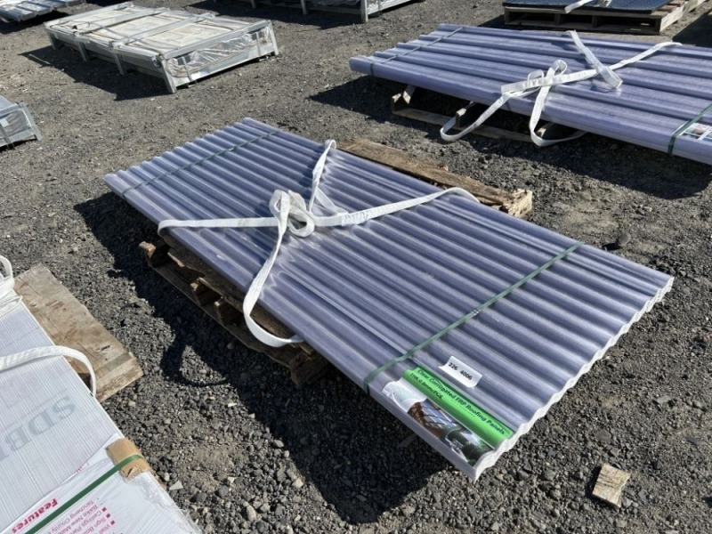 2026 Clear 8' x 3' Poly Roof Panels, Qty. 30