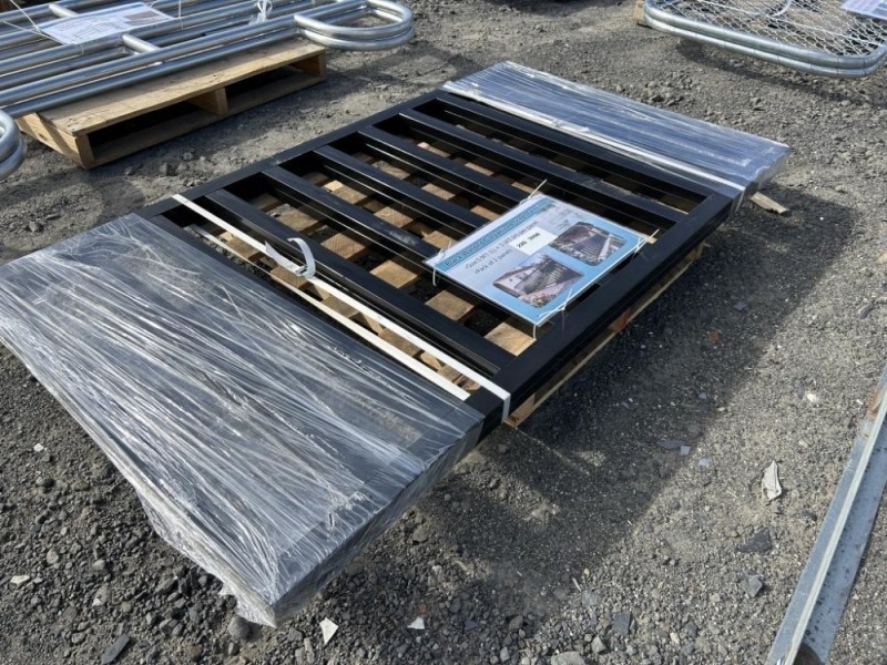 2026 Black Steel Fence Panels, Qty. 2