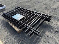 2026 Black Steel Fence Panels, Qty. 4