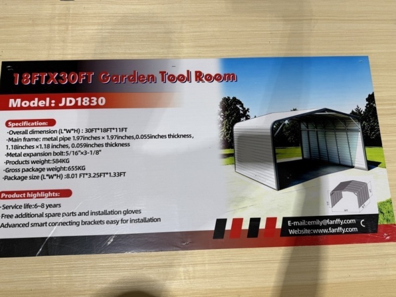 2026 Aboss JD1830 Metal Carport