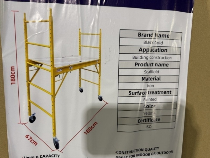 2026 Black Gold 6' Multifunction Scaffold
