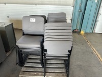 Stackable Office Chairs, Qty. 28