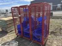 Metal Roll Cage w/Storage Bins