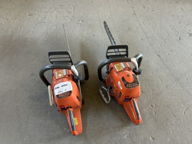 Univent Pro-saw Chainsaws, Qty. 2