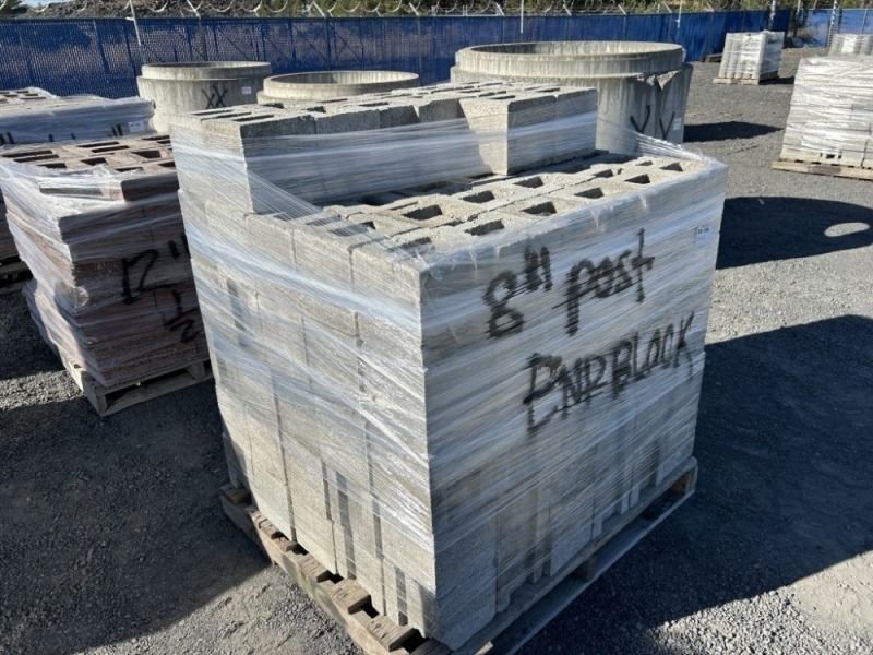8" Post End Blocks, Qty. 160