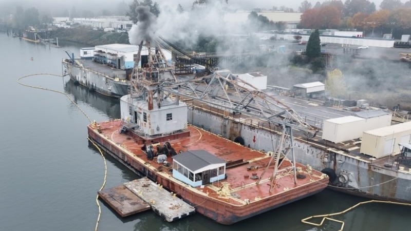 1951 Wellman 67 Ton Derrick Barge