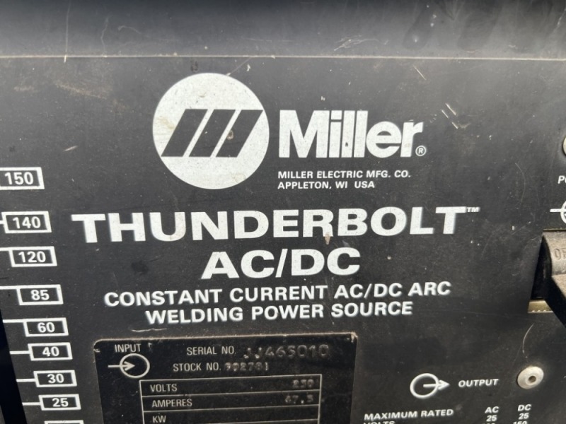 Miller Thunderbolt AC/DC Arc Welder | J. Stout Auction