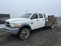 2011 Dodge 5500 Crew Cab 4x4 Flatbed Utility Truck